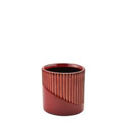Keramik Übertopf Cadenza rot D10.5cm H10.5cm