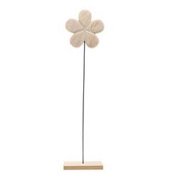 Holz Blume auf Standard natur D25cm H100cm