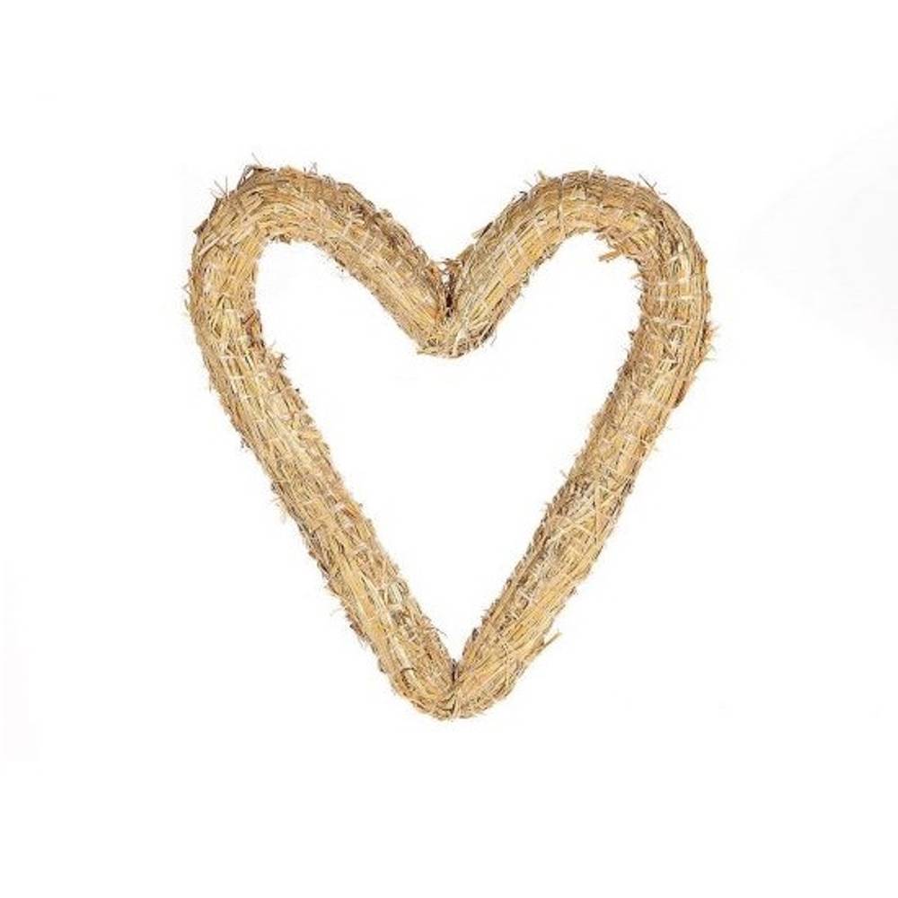Kranz Herz braun D30cm