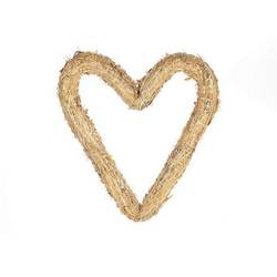 Kranz Herz braun D30cm