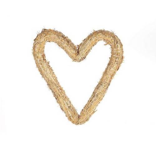 Kranz Herz braun D30cm