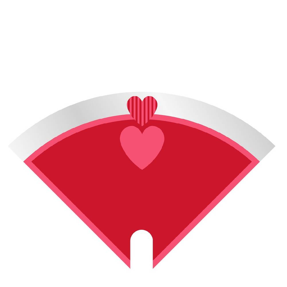 Tüte Moon Esmé rot PCR 30x30cm x50