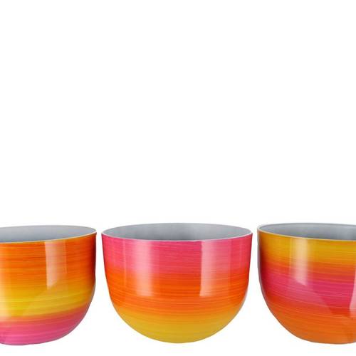 Melamine Übertopf Rainbow mix lila D36cm H30cm