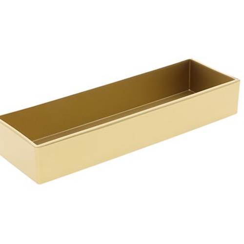 Melamine Schale rechteck gold 32x10x05cm