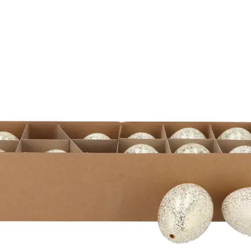 Ei Gans Glitter weiss x12