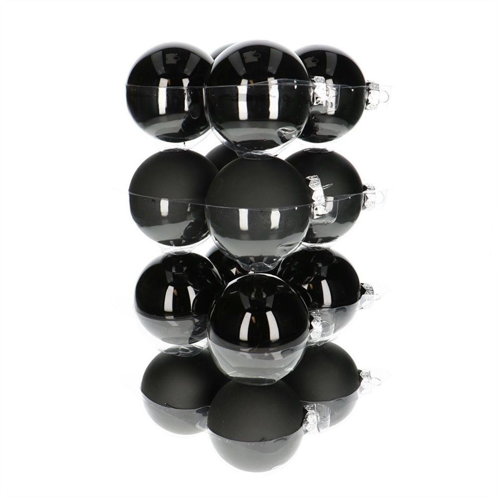 Kugel schwarz mix D08cm x16