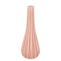 Keramik Vase Gia Stripes alt rosa 14x14x36cm