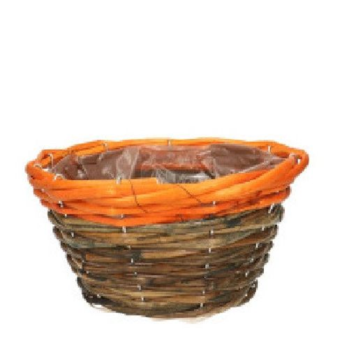 Korb Lisa braun/orange D25cm H11cm