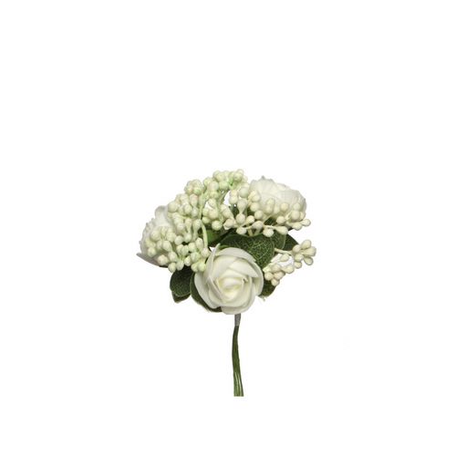 Flower pick weiss x12