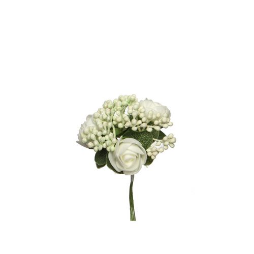 Flower pick weiss x12
