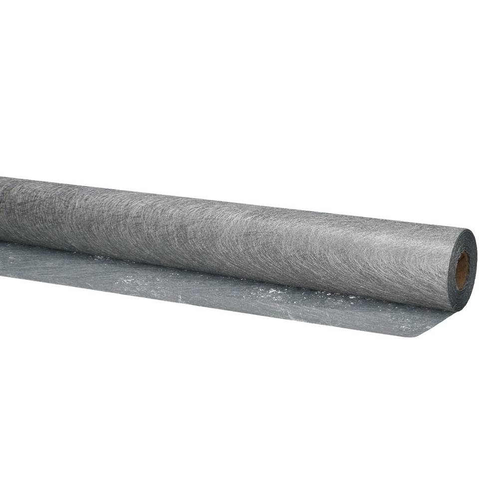 Dekostoff Rolle 60cm Faser silber 25m