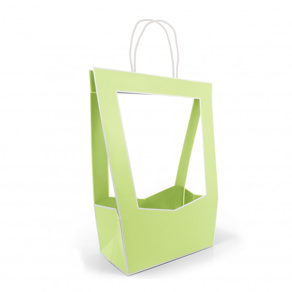 Tasche Medaillon lime 23x14x38cm