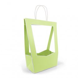 Tasche Medaillon lime 23x14x38cm
