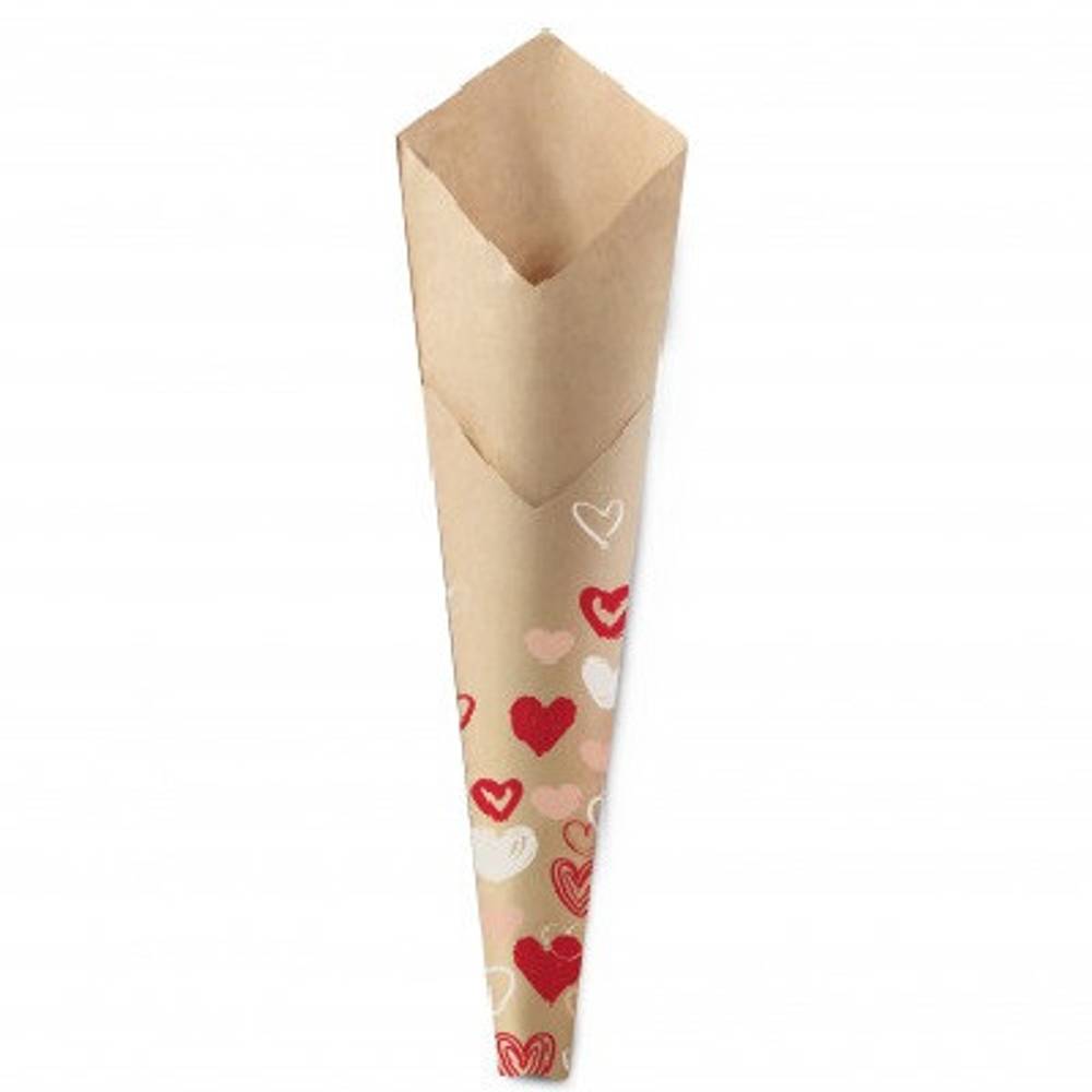 Tüte 1Rose Herz 73x15x3.5cm x50