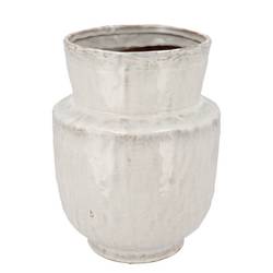 Keramik Vase Iron Stone weiss 24x24x31cm
