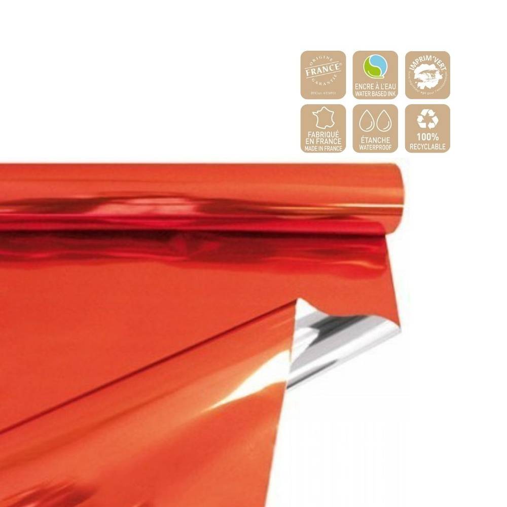 Folie Rolle 70cm Metall rot 50m