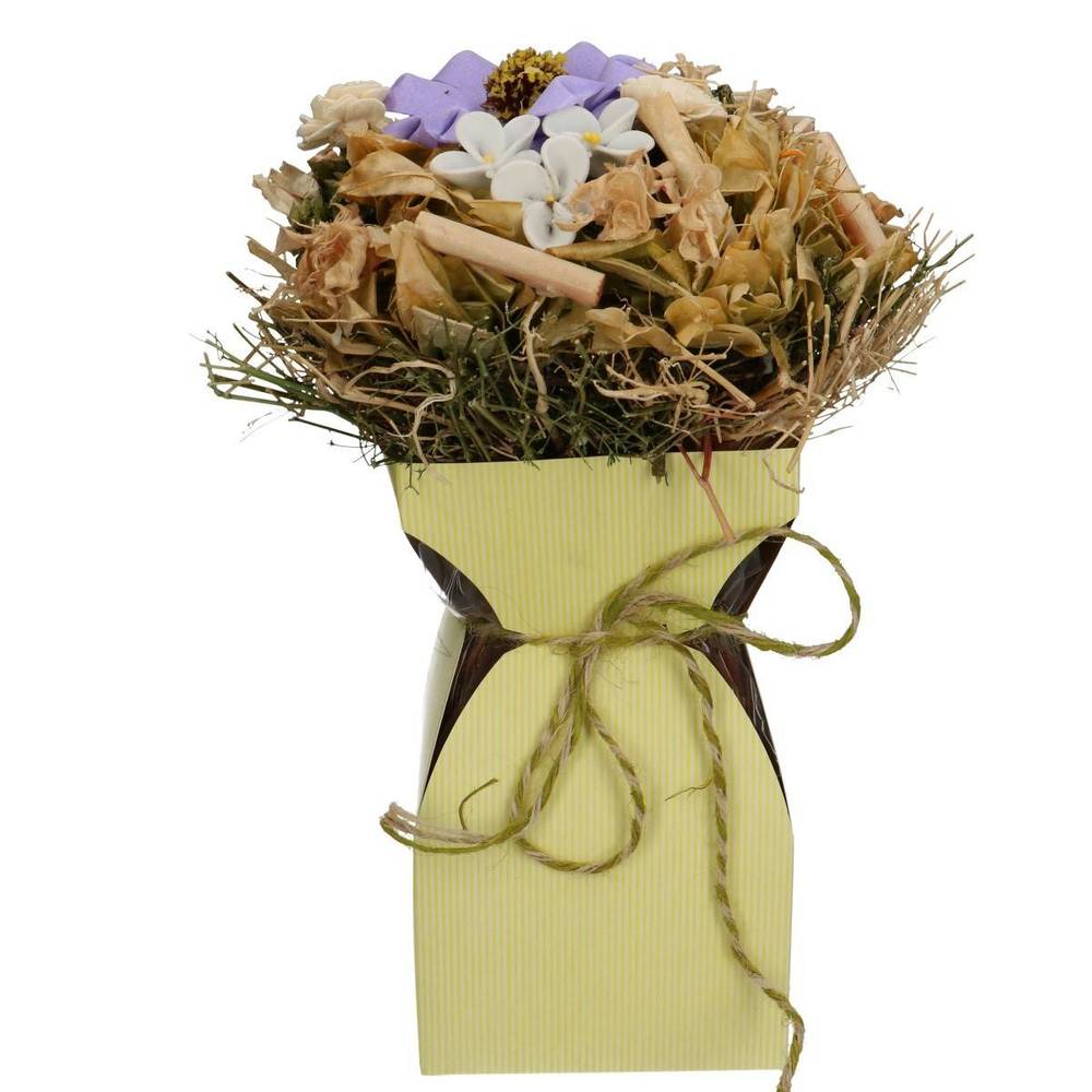 Strausstasche BasicLine gelb D11.5cm H21cm
