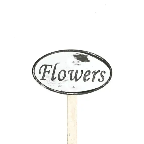 Flowers auf Stab Metall L20cm 04x08cm
