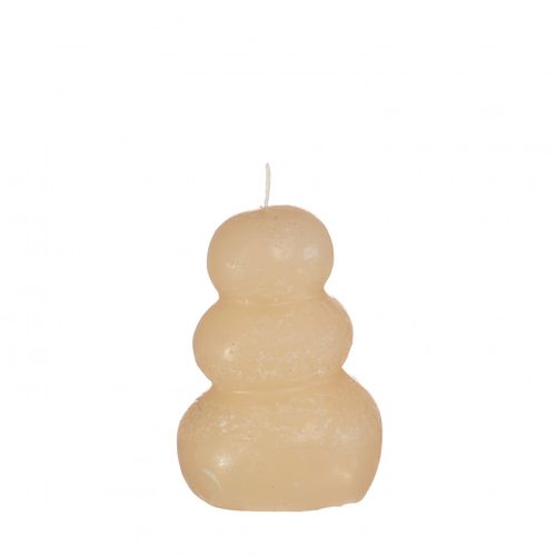 Kerze Pebble creme d7cm h9.5cm
