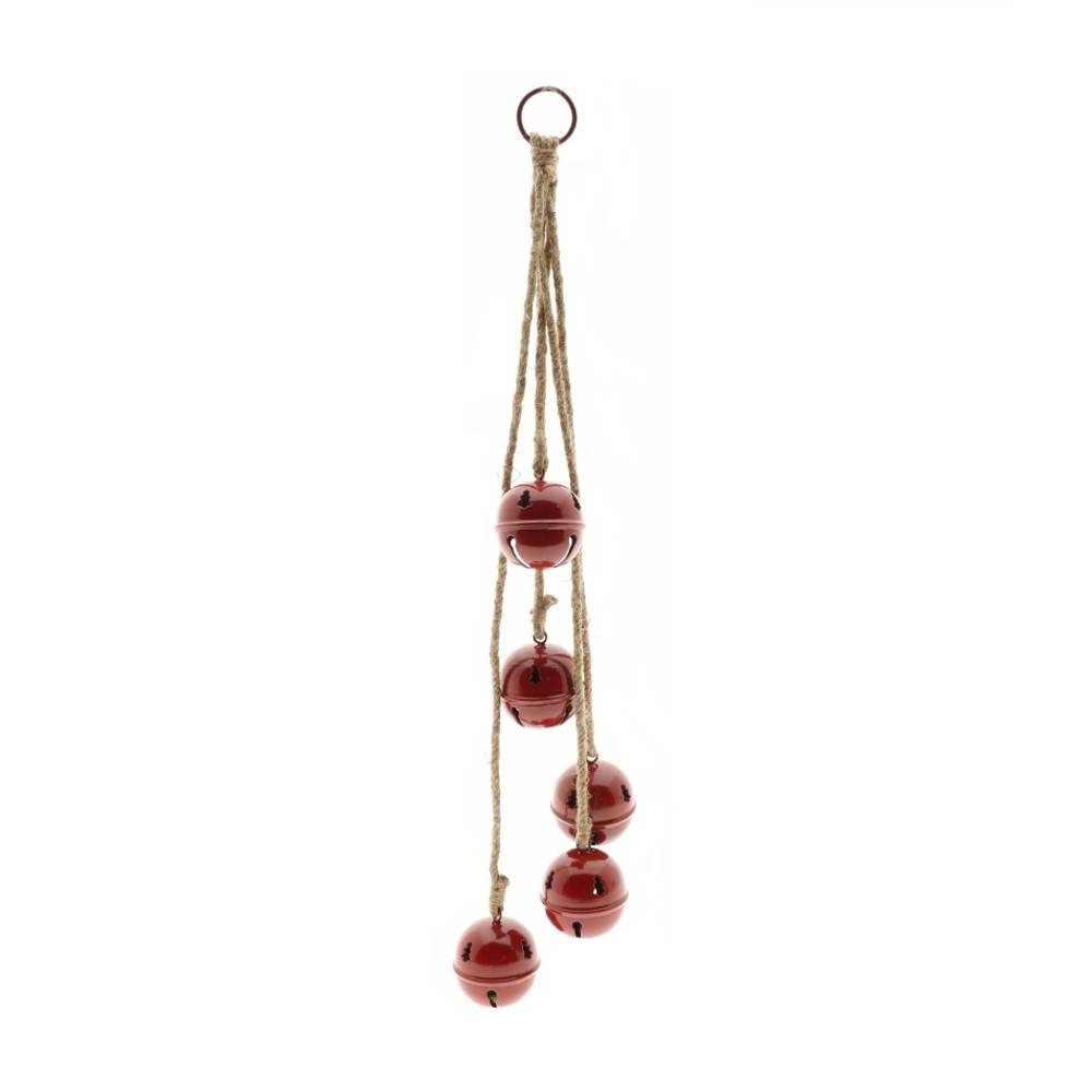 Hänger Girlande Glocke rot L60cm D06cm