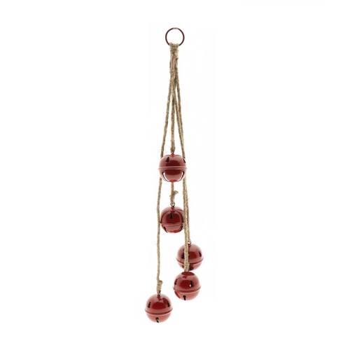 Hänger Girlande Glocke rot L60cm D06cm