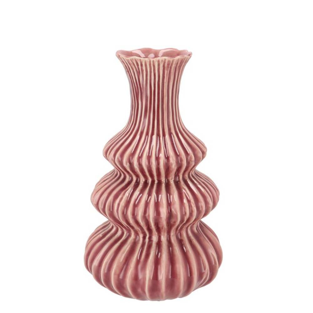 Keramik Vase Mirre rosa 18x18x25cm
