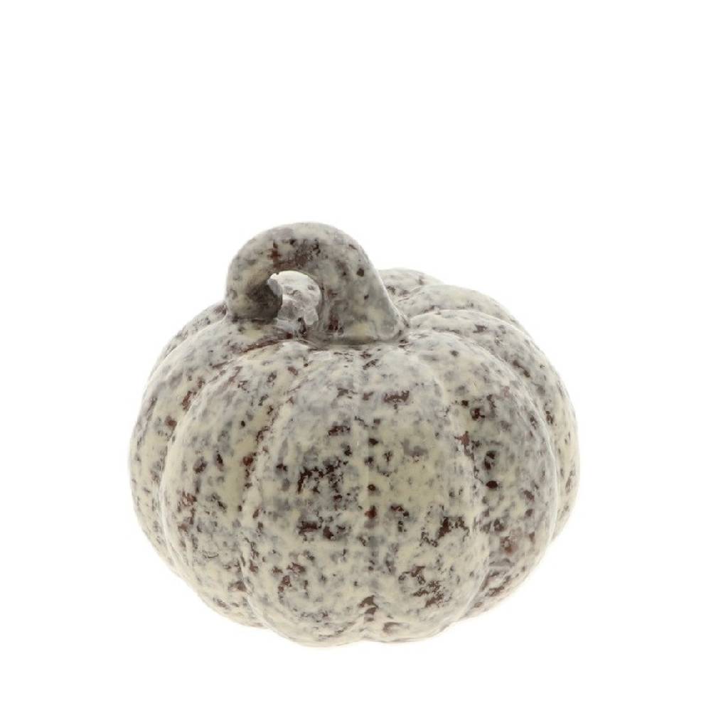 Deko Kürbis grau D10.5x09.5cm