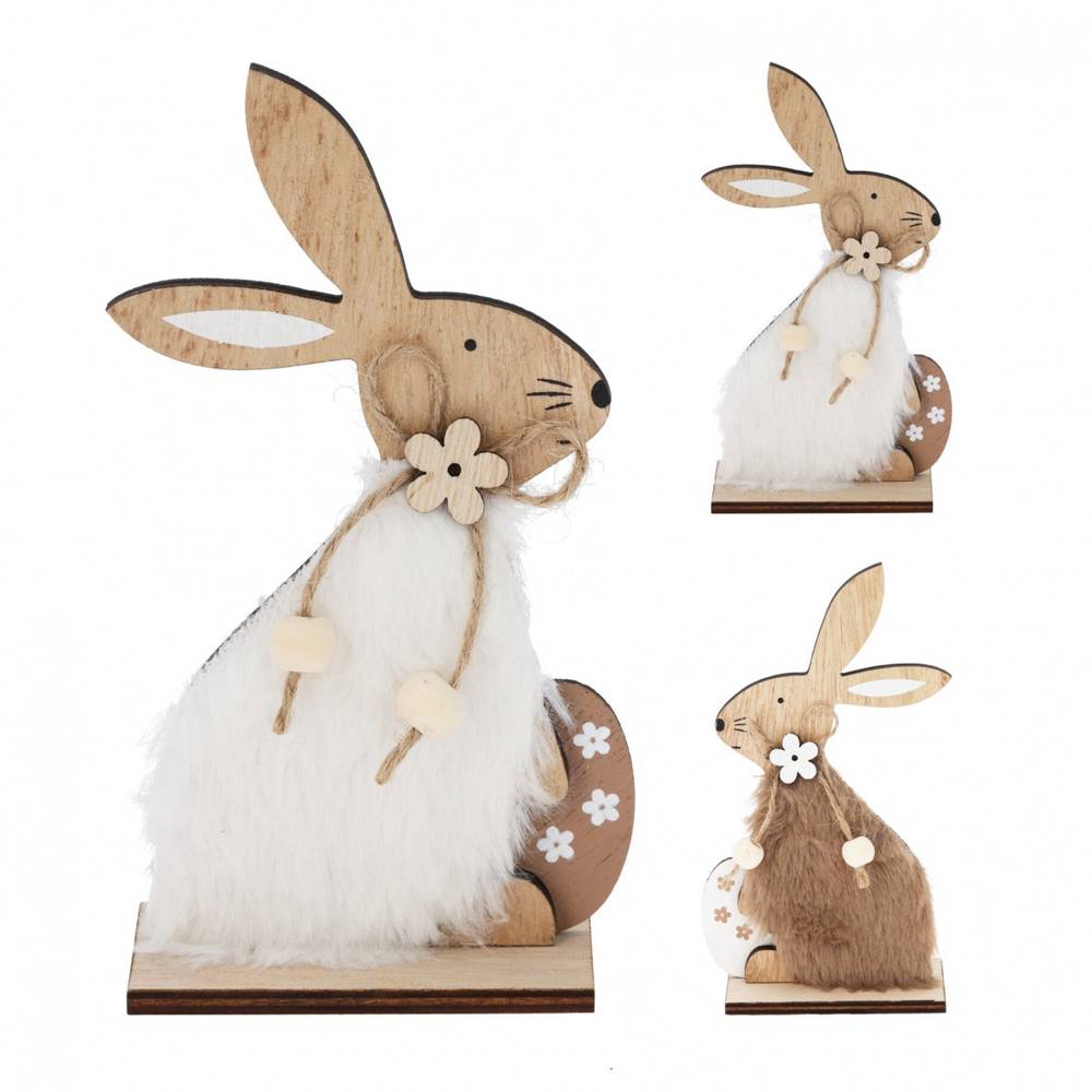 Hase auf Holz mix 08x15cm