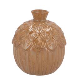 Keramik Vase Milou Eichel sand 12x12x14cm