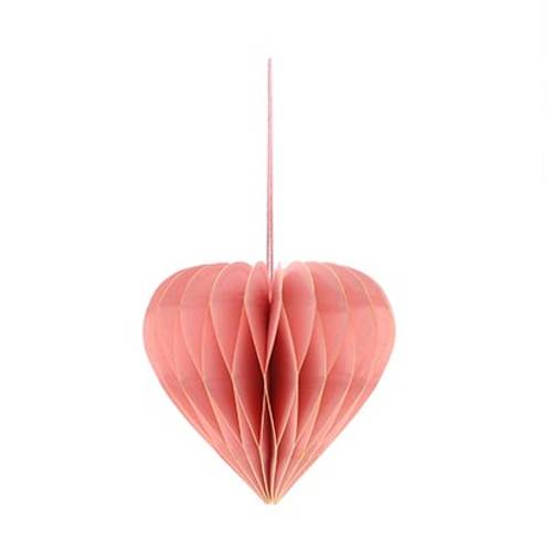 Hänger Herz faltbar rosa D05cm H40cm