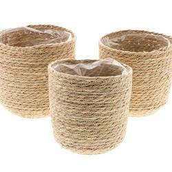 Korb Nora 3/Set natur D23cm H23cm