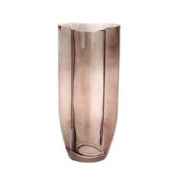 Glas Vase Bijoux braun D14cm H30cm
