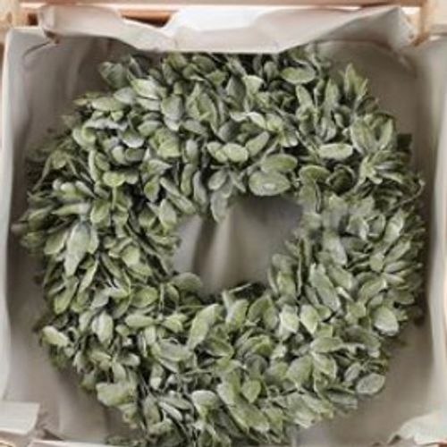 Kranz Steineich grün Wachs D30cm