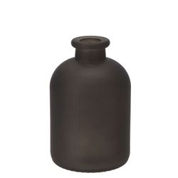 Glas Flasche Matt schwarz D11cm H17cm