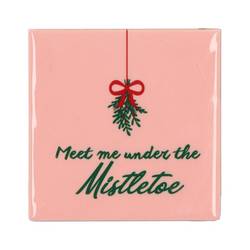 Fliese Misteltoe rosa 10x10x1cm