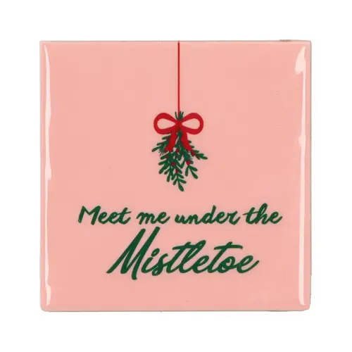 Fliese Misteltoe rosa 10x10x1cm