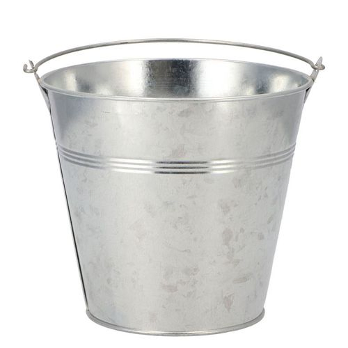 Zinkeimer Silber D16cm H14.5cm