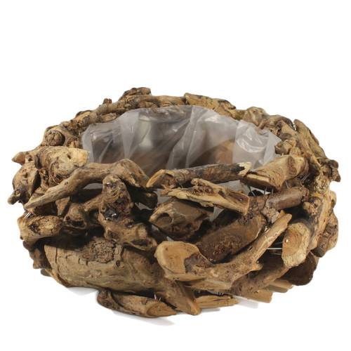 Holz Pflanzer Treibholz d31*14cm