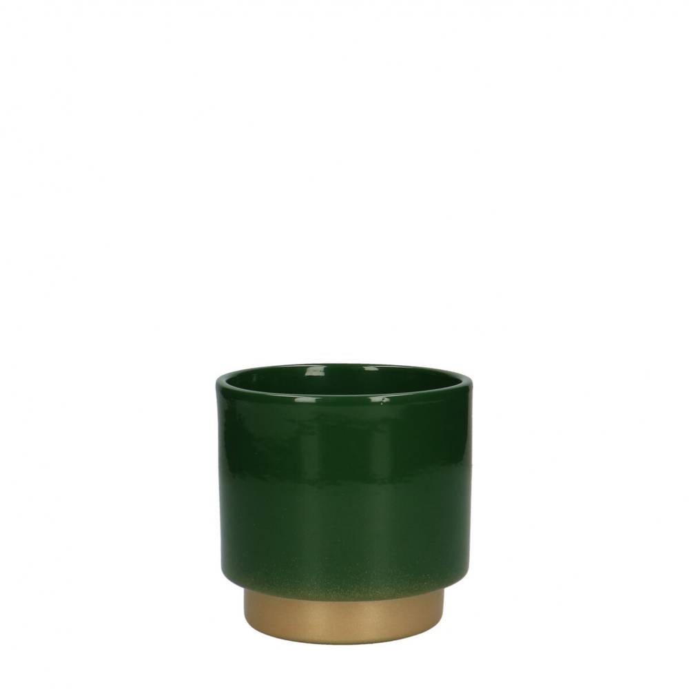 Keramik Topf Varedo grün D10.5cm H10.5cm