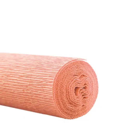 Papier Rolle 50cm Krepppapier lachs 2.5m