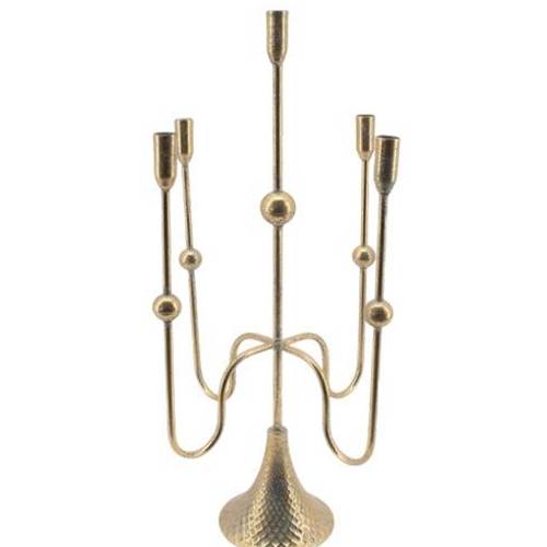 Kerzenständer Lyon gold D24.5cm H61cm