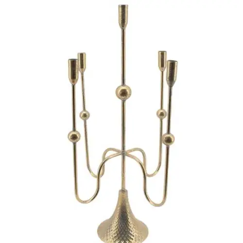 Kerzenständer Lyon gold D24.5cm H61cm