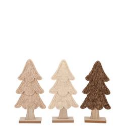 Deko Weihnachtsbaum Lauren mix braun 06x04x14cm
