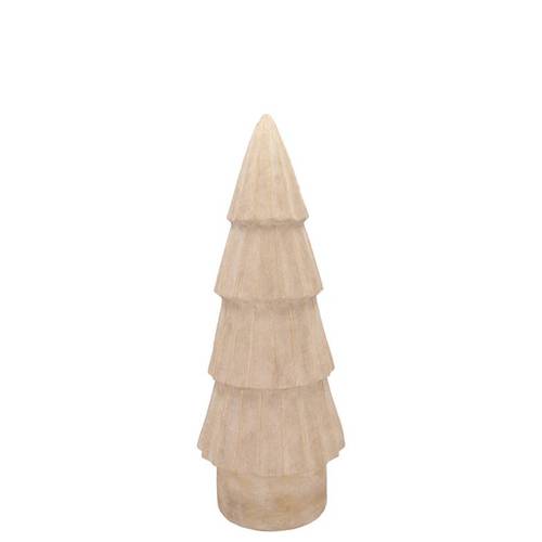 Deko Tannenbaum Porto sand 14x14x28cm