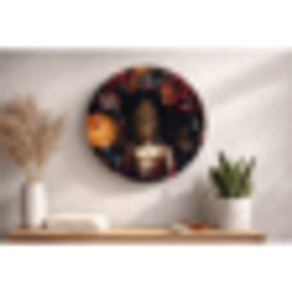 Wanduhr Buddha 2/Set D29cm