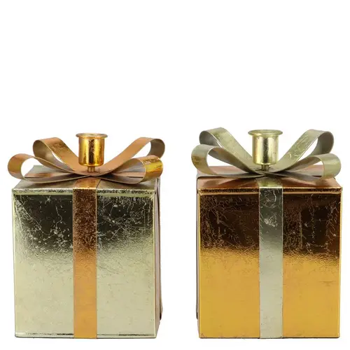 Kerzenständer Nordic gold mix 09x14cm