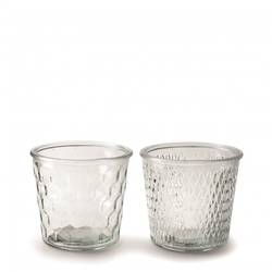 Glas Vase Retro mix D12cm H10cm