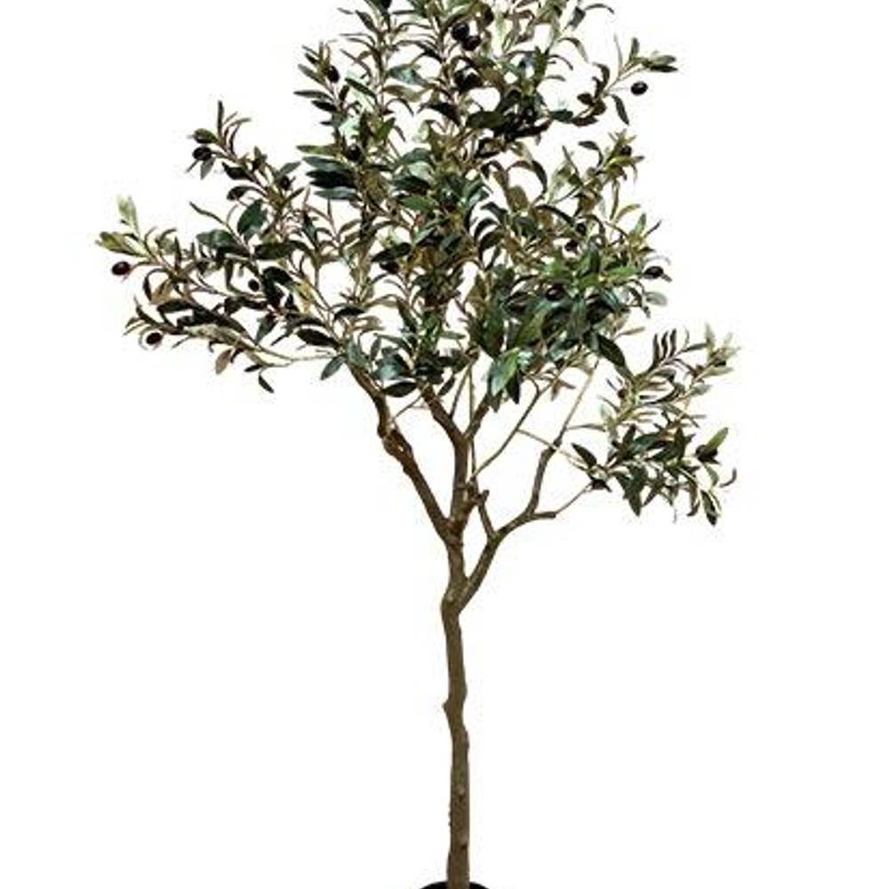 Seiden Oliv grün H165cm