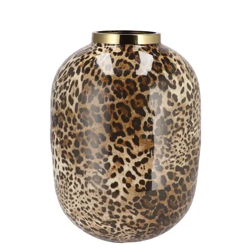 Vase Julie leopard 28x28x36cm