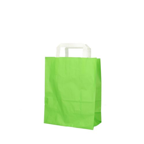 Tasche Papier lime 22/11x28cm